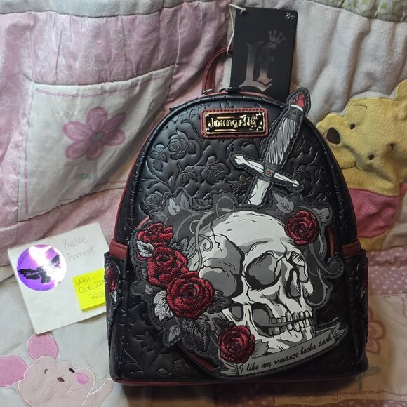 Loungefly Dark Romance Mini Backpack #BookTok - Picture 1 of 6